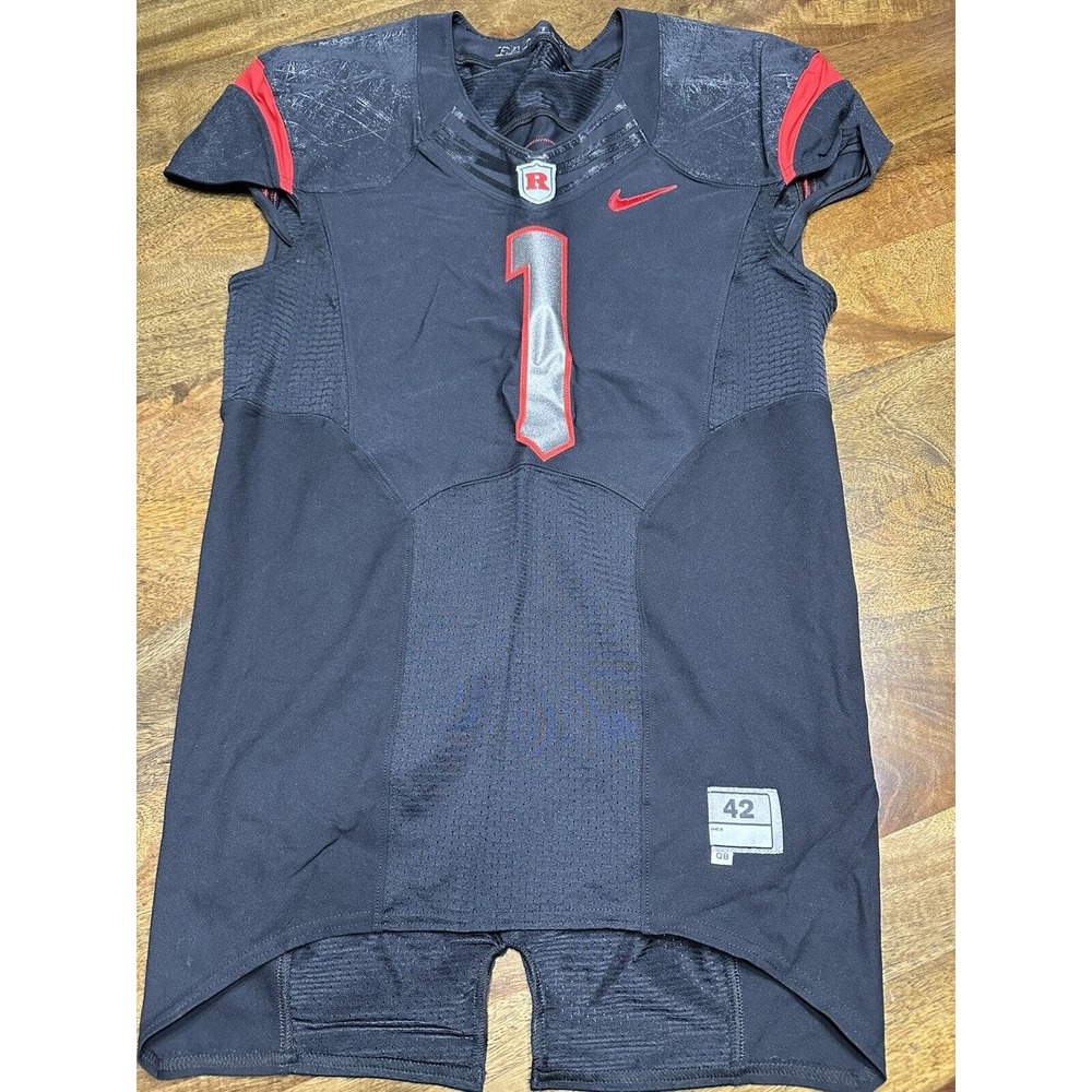 Nike Rutgers University Team‎ Issued Football Jersey #1 QB Family